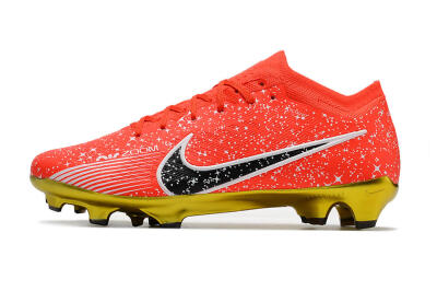 Nike Air Zoom Mercurial Vapor 15 Elite FG Low-Tops Soccer Cleats - Red/Black/White