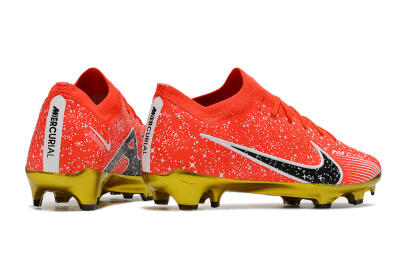 Nike Air Zoom Mercurial Vapor 15 Elite FG Low-Tops Soccer Cleats - Red/Black/White