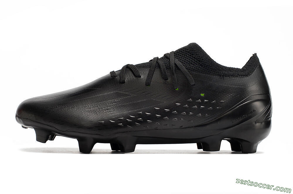 Adidas X Speedportal .1 2022 World Cup Boots FG Low-Tops Soccer Cleats - Black/Black 2