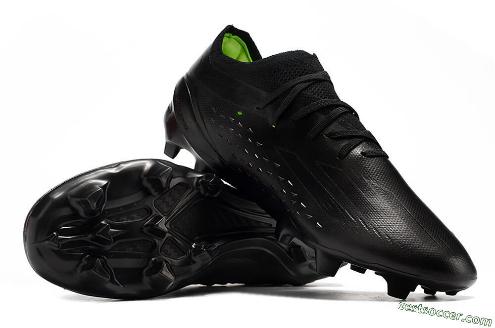 Adidas X Speedportal .1 2022 World Cup Boots FG Low-Tops Soccer Cleats - Black/Black 3