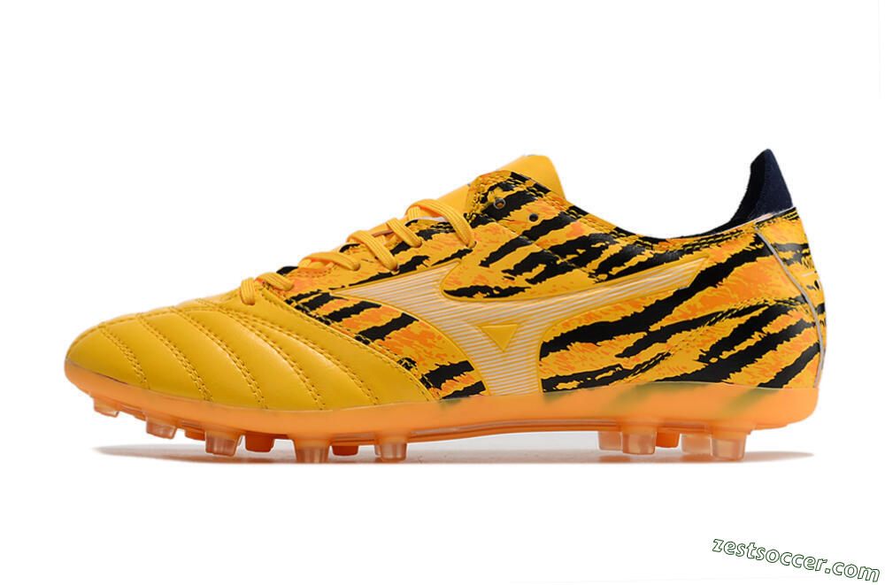 Mizuno Morelia Neo AG Low-Tops Soccer Cleats - Yellow/Black 2
