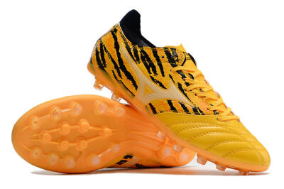 Mizuno Morelia Neo AG Low-Tops Soccer Cleats - Yellow/Black