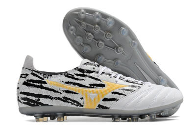 Mizuno Morelia Neo AG Low-Tops Soccer Cleats - White/Black