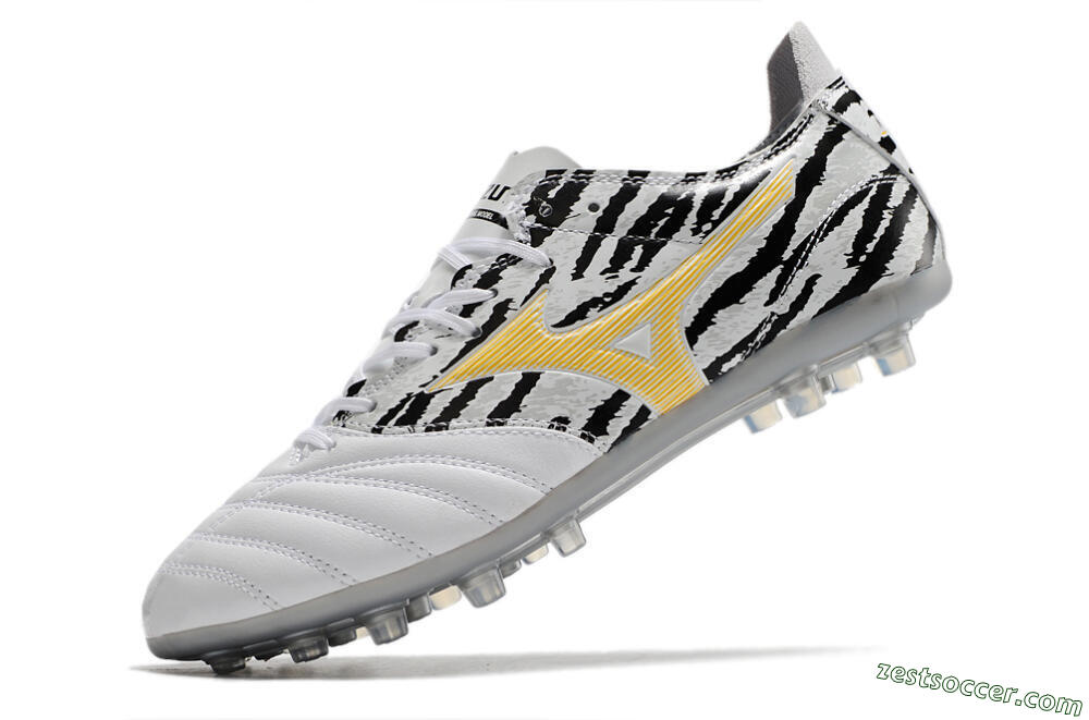 Mizuno Morelia Neo AG Low-Tops Soccer Cleats - White/Black 5