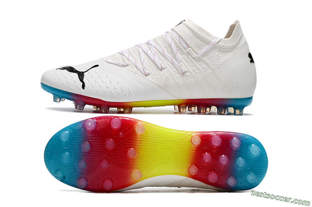Puma Future Z 1.3 Instinct MG Low-Tops Soccer Cleats - White/Black 1