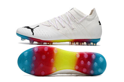 Puma Future Z 1.3 Instinct MG Low-Tops Soccer Cleats - White/Black