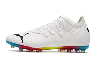 Puma Future Z 1.3 Instinct MG Low-Tops Soccer Cleats - White/Black