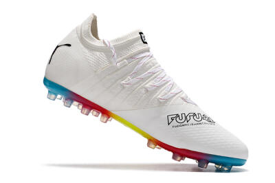 Puma Future Z 1.3 Instinct MG Low-Tops Soccer Cleats - White/Black