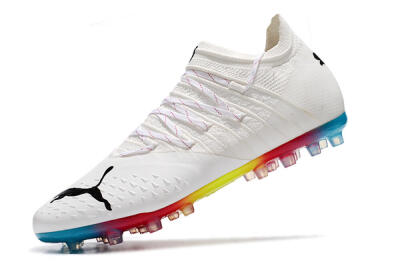 Puma Future Z 1.3 Instinct MG Low-Tops Soccer Cleats - White/Black