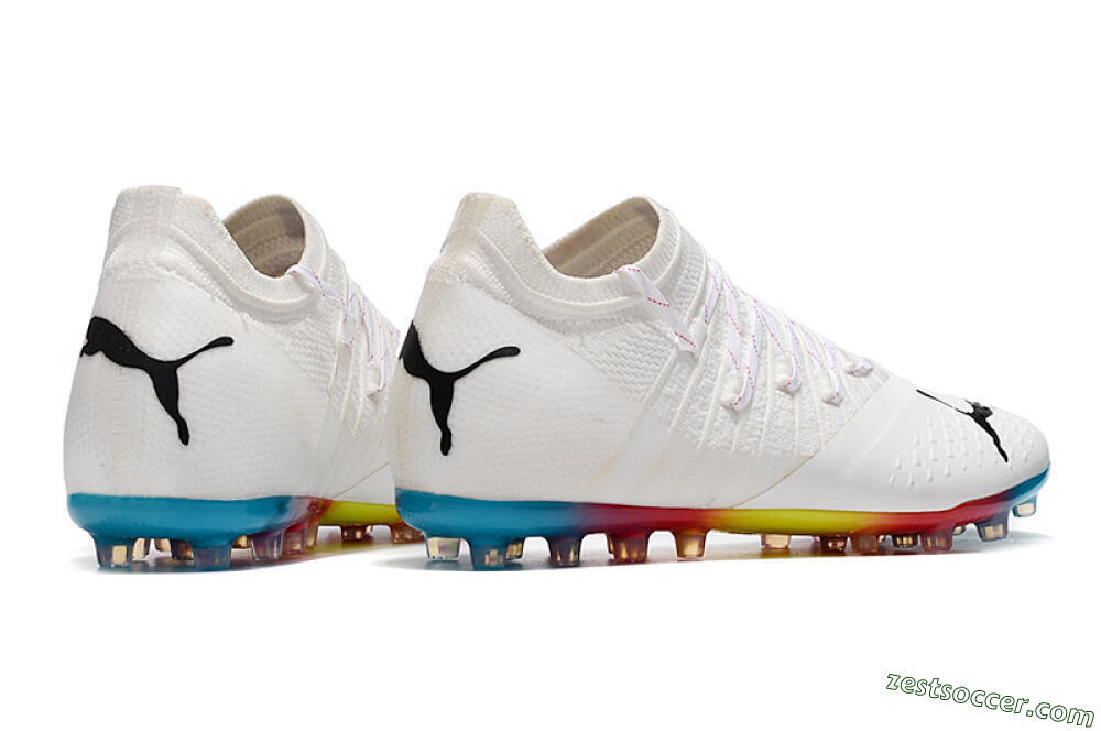 Puma Future Z 1.3 Instinct MG Low-Tops Soccer Cleats - White/Black 9
