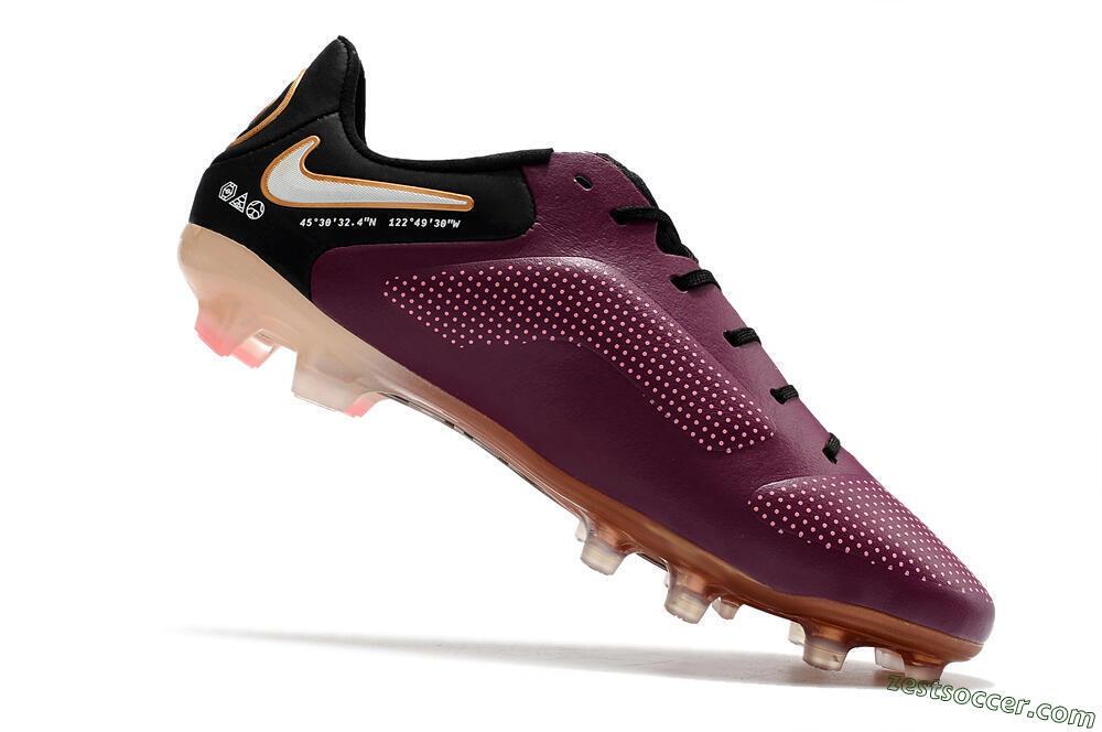 Nike Tiempo Legend 9 Elite FG Low-Tops Soccer Cleats - Red/Black/White 7