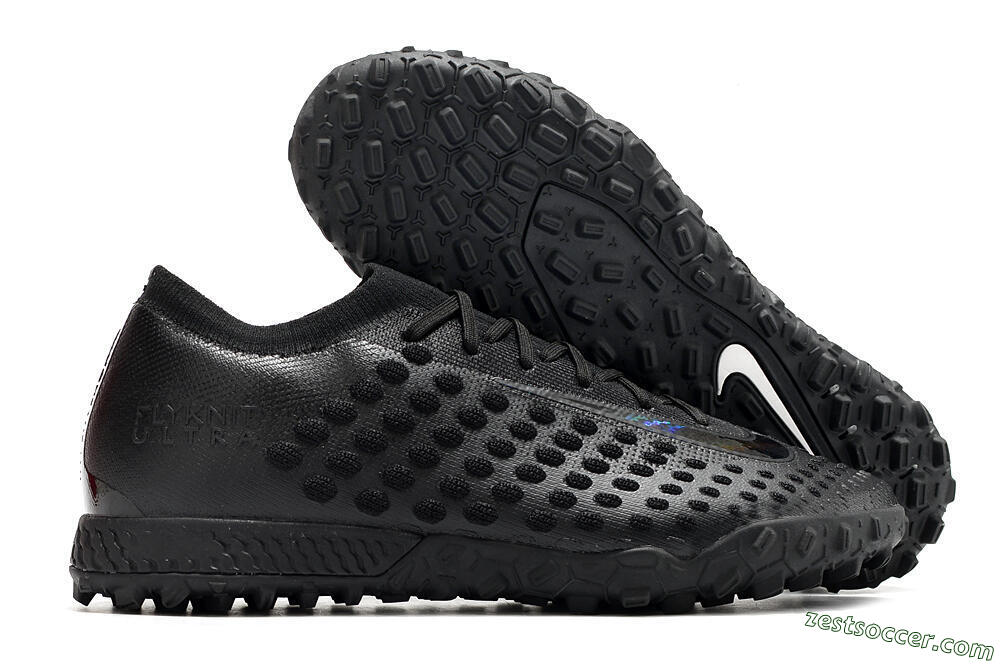 Nike Phantom Ultra Venom TF Low-Tops Soccer Shoes - Black/White 0
