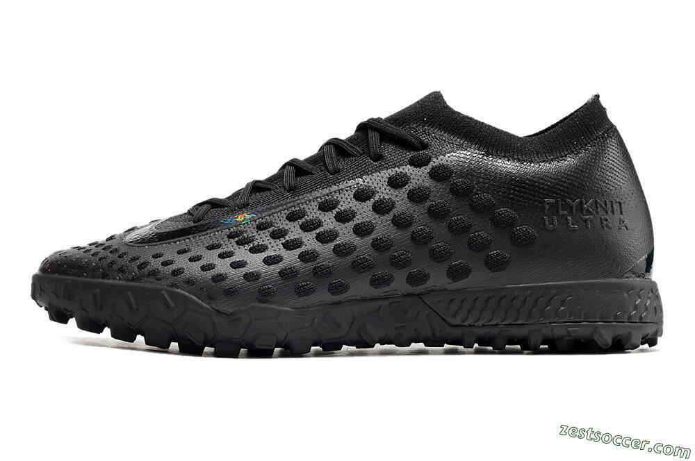 Nike Phantom Ultra Venom TF Low-Tops Soccer Shoes - Black/White 2