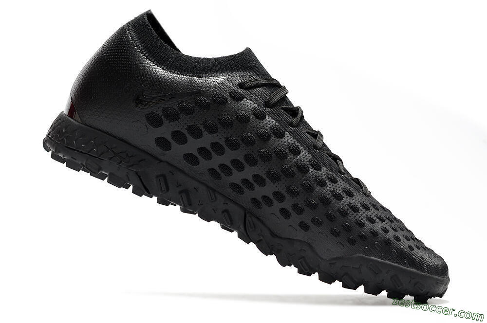 Nike Phantom Ultra Venom TF Low-Tops Soccer Shoes - Black/White 4