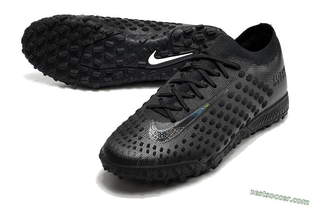 Nike Phantom Ultra Venom TF Low-Tops Soccer Shoes - Black/White 3