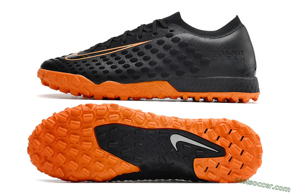 Nike Phantom Ultra Venom TF Low-Tops Soccer Shoes - Black/Orange 1