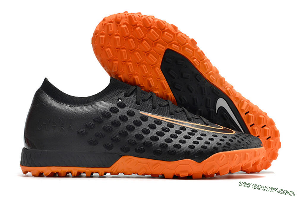 Nike Phantom Ultra Venom TF Low-Tops Soccer Shoes - Black/Orange 0