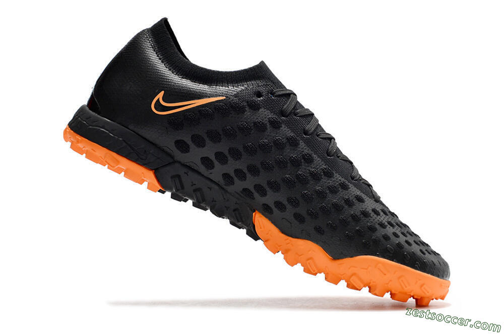 Nike Phantom Ultra Venom TF Low-Tops Soccer Shoes - Black/Orange 4