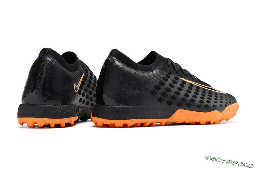 Nike Phantom Ultra Venom TF Low-Tops Soccer Shoes - Black/Orange 6