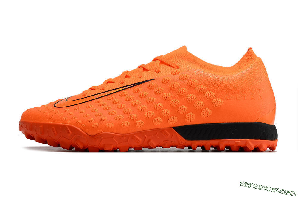 Nike Phantom Ultra Venom TF Low-Tops Soccer Shoes - Orange/Black 2