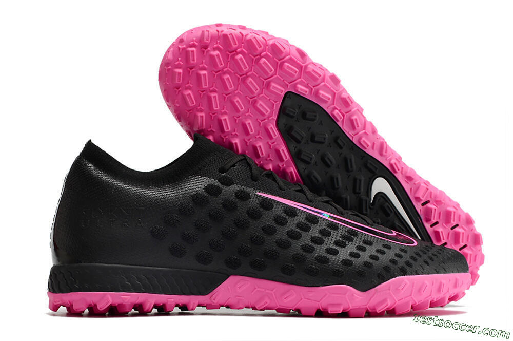 Nike Phantom Ultra Venom TF Low-Tops Soccer Shoes - Black/Pink 0