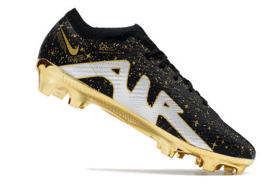 Nike Air Zoom Mercurial Vapor 15 Elite FG Low-Tops Soccer Cleats - Black/Gold