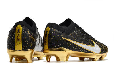 Nike Air Zoom Mercurial Vapor 15 Elite FG Low-Tops Soccer Cleats - Black/Gold