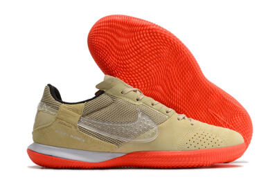 Nike Streetgato IC Low-Tops Soccer Shoes - Brown/Red/White