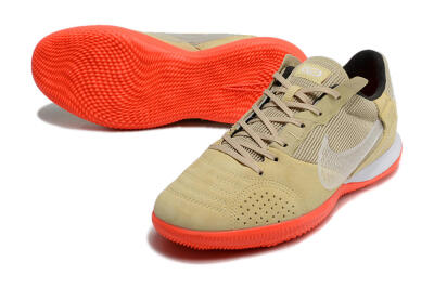 Nike Streetgato IC Low-Tops Soccer Shoes - Brown/Red/White