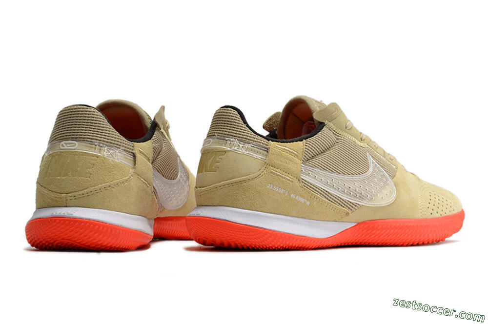 Nike Streetgato IC Low-Tops Soccer Shoes - Brown/Red/White 6