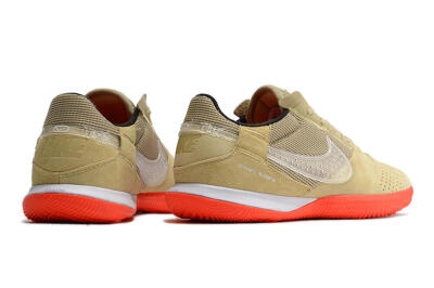 Nike Streetgato IC Low-Tops Soccer Shoes - Brown/Red/White