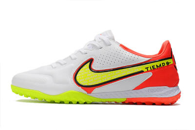 Nike React Tiempo Legend 9 Pro TF Low-Tops Soccer Shoes - White/Red/Yellow