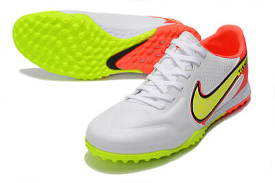 Nike React Tiempo Legend 9 Pro TF Low-Tops Soccer Shoes - White/Red/Yellow