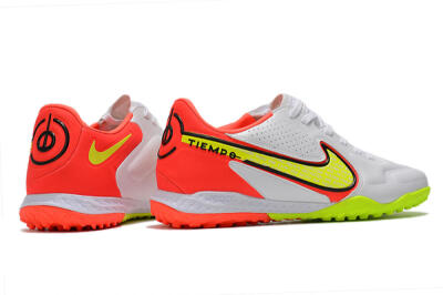 Nike React Tiempo Legend 9 Pro TF Low-Tops Soccer Shoes - White/Red/Yellow