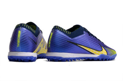 Nike Air Zoom Mercurial Vapor 15 Elite TF Low-Tops Soccer Shoes - Blue/Green/Yellow