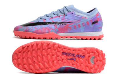 Nike Air Zoom Mercurial Vapor 15 Elite TF Low-Tops Soccer Shoes - Blue/Purple/Red
