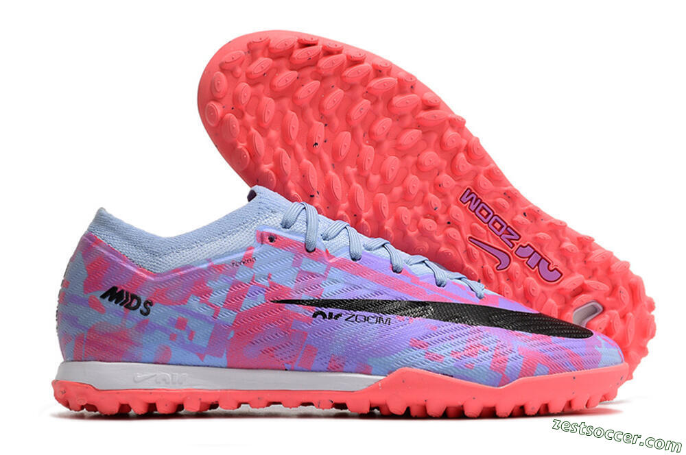 Nike Air Zoom Mercurial Vapor 15 Elite TF Low-Tops Soccer Shoes - Blue/Purple/Red 0
