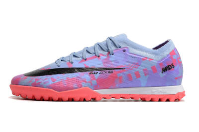 Nike Air Zoom Mercurial Vapor 15 Elite TF Low-Tops Soccer Shoes - Blue/Purple/Red
