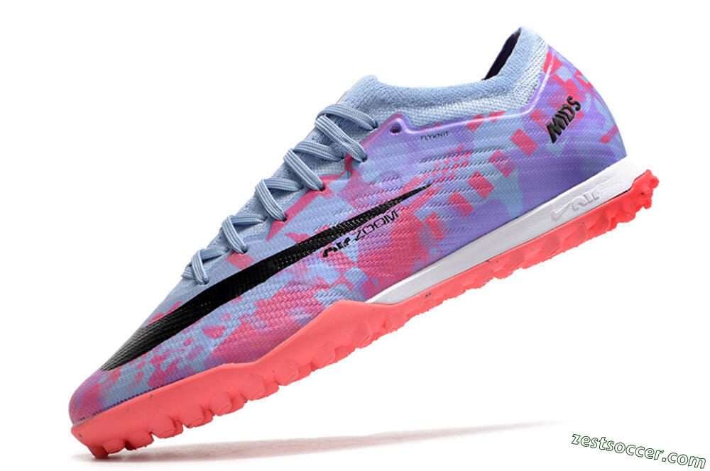 Nike Air Zoom Mercurial Vapor 15 Elite TF Low-Tops Soccer Shoes - Blue/Purple/Red 5