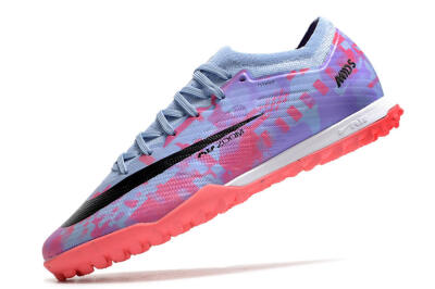 Nike Air Zoom Mercurial Vapor 15 Elite TF Low-Tops Soccer Shoes - Blue/Purple/Red