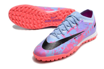 Nike Air Zoom Mercurial Vapor 15 Elite TF Low-Tops Soccer Shoes - Blue/Purple/Red