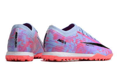 Nike Air Zoom Mercurial Vapor 15 Elite TF Low-Tops Soccer Shoes - Blue/Purple/Red