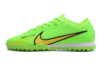 Nike Air Zoom Mercurial Vapor 15 Elite TF Low-Tops Soccer Shoes - Green/Yellow/Pink