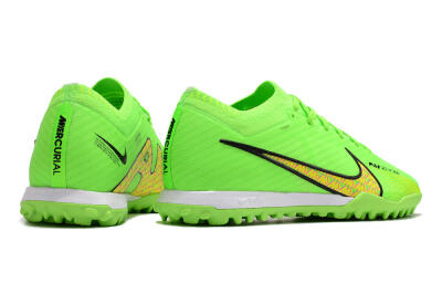 Nike Air Zoom Mercurial Vapor 15 Elite TF Low-Tops Soccer Shoes - Green/Yellow/Pink