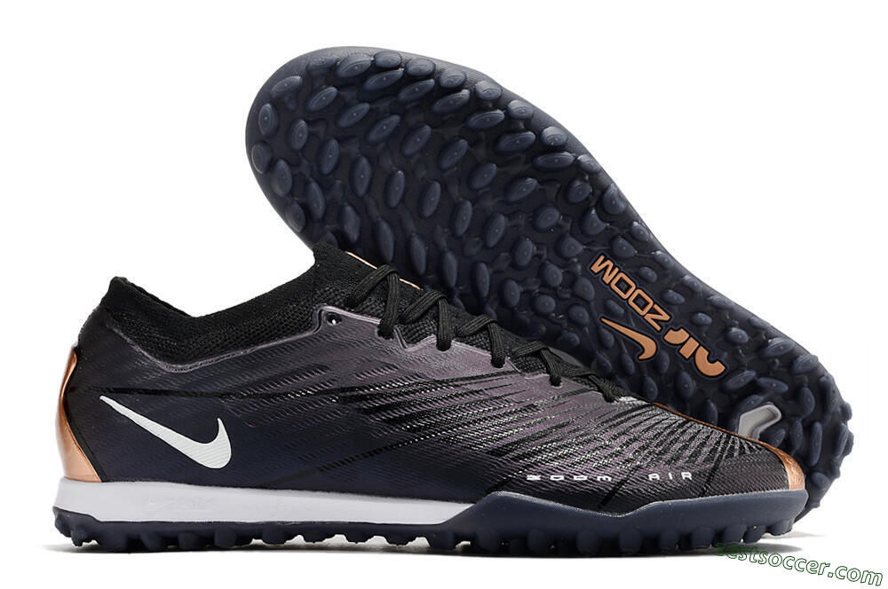 Nike Air Zoom Mercurial Vapor 15 Elite TF Low-Tops Soccer Shoes - Black/White 0