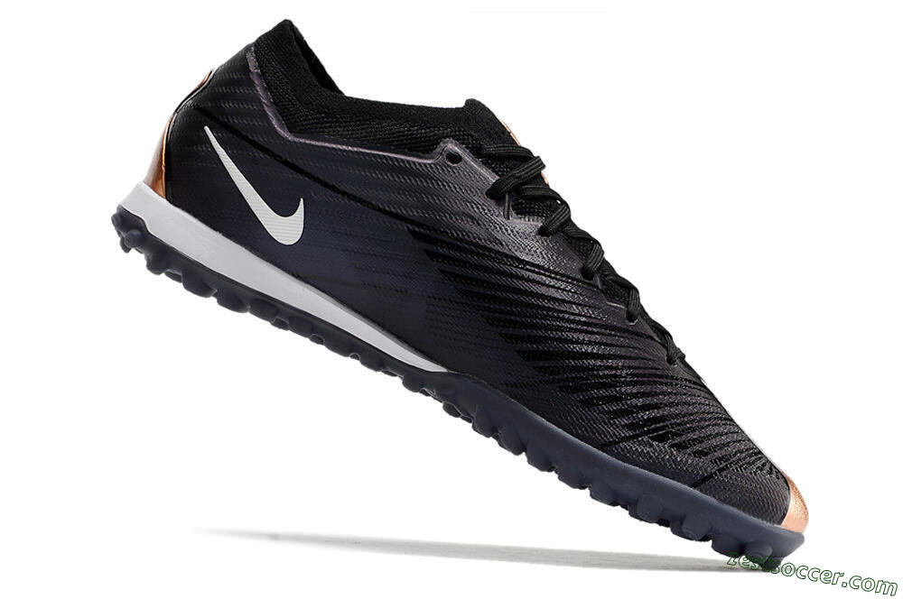 Nike Air Zoom Mercurial Vapor 15 Elite TF Low-Tops Soccer Shoes - Black/White 4