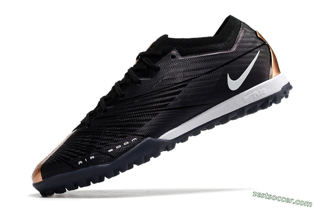 Nike Air Zoom Mercurial Vapor 15 Elite TF Low-Tops Soccer Shoes - Black/White 5