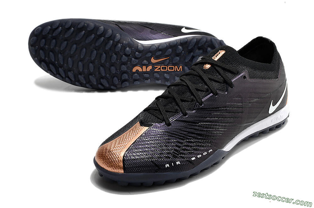 Nike Air Zoom Mercurial Vapor 15 Elite TF Low-Tops Soccer Shoes - Black/White 3
