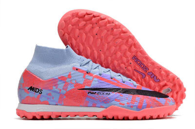 Nike Air Zoom Mercurial Superfly 9 Elite TF High-Tops Soccer Shoes - Blue/Purple/Red