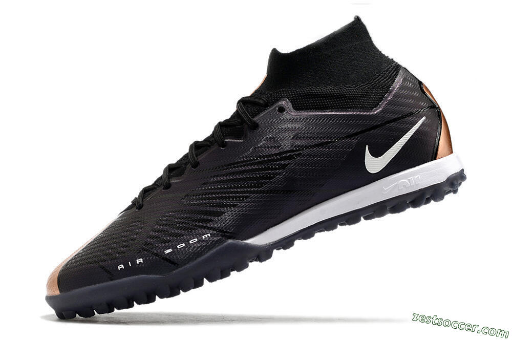 Nike Air Zoom Mercurial Superfly 9 Elite TF High-Tops Soccer Shoes - Black/White 5
